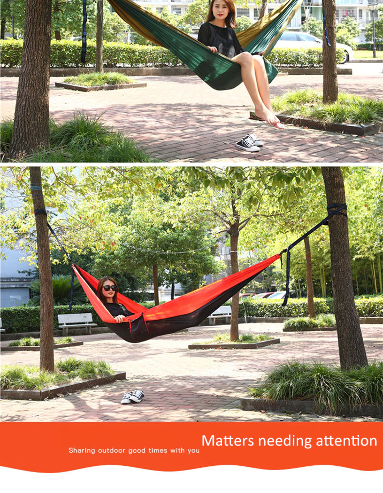 Cheap Goat Tents 1 2 Person Portable Outdoor Camping Hammock With Mosquito Net High Strength Parachute Fabric Hanging Bed Hunting Sleeping Swing Tents 